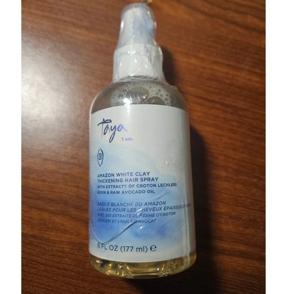 Taya Amazon White Clay Thickening Hair Spray NEW 6oz Clear Volumizing Medium